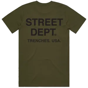 STREET DEPARTMENT T-SHIRT ARMY GREEN