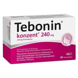 TEBONIN concentrate 240 mg brain memory, concentration disorders, dementia tablets