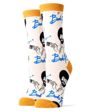 TEEK - Womens It's Bob Ross Crew Socks