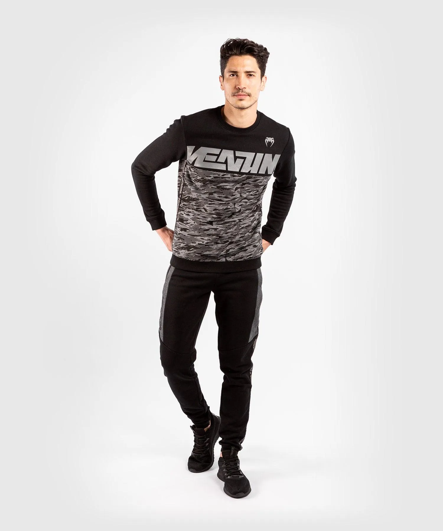 Venum Connect Crewneck Sweatshirt - Black/Dark Camo