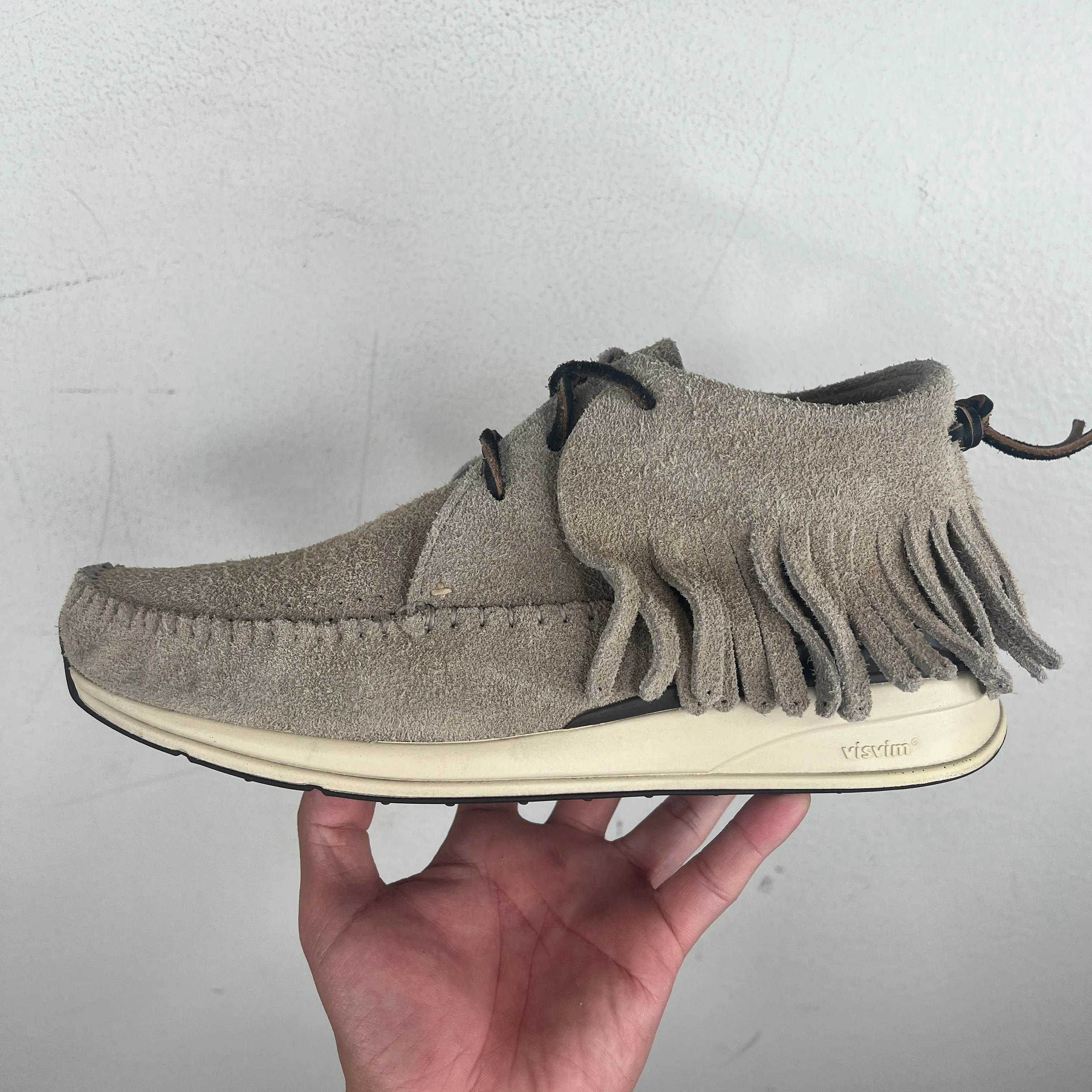 Visvim Grey Suede FBT Sneakers