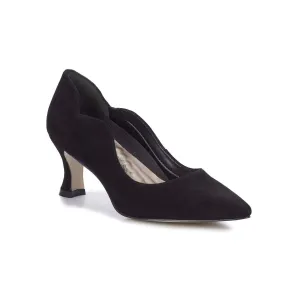 Walking Cradles Wc Selena Women Pump Slip-on Shoes In Black Suede/black Patent