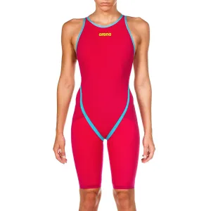 WOMEN'S POWERSKIN CARBON FLEX VX OPEN BACK - BRIGHT RED/TURQUOISE - FINAL SALE