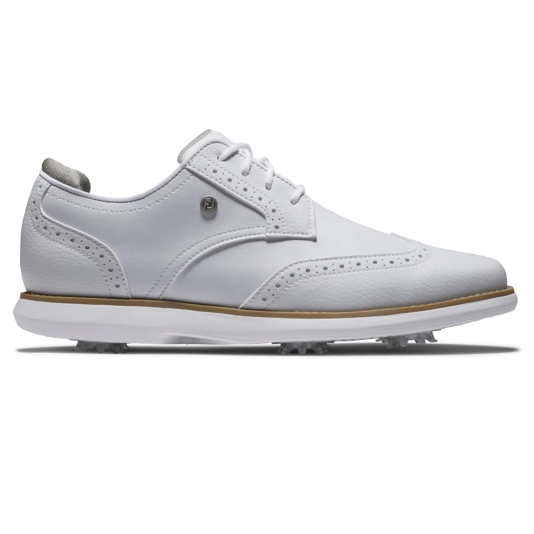 Womens Traditions Cleated Golf Shoes White - 2024